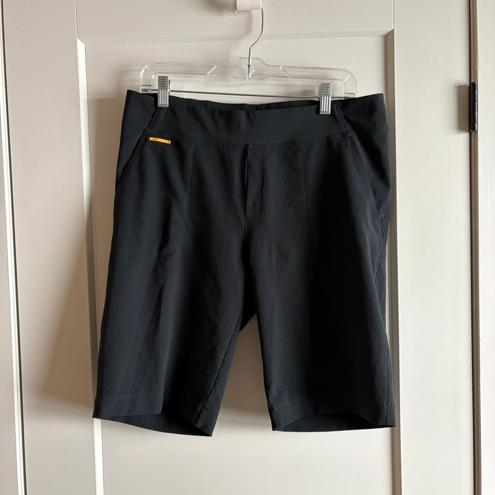 Lolë black sporty long shorts women - Black Active Stretch Shorts